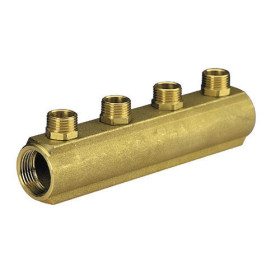 Brass bar manifold with 3/4