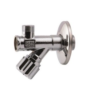 Screw angle valve with filter