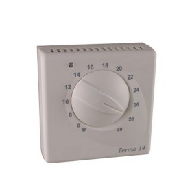 Mechanical thermostat, swithing contact with lamp