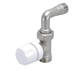 Straight thermostatisable valve and fitting for copper