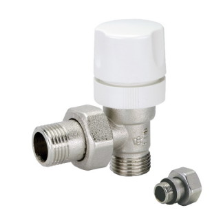 Angle EK thermostatic radiator valve copper pipe with handle