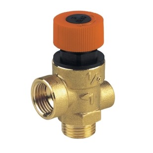 Safety valve male connection, with manometer connection