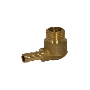 Angle hose union for liquid gas, male connection