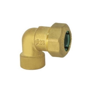 Female curved pipe fitting quick connection