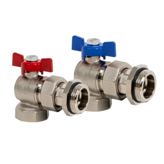 Kit angle pipe union MF ball valve PN25