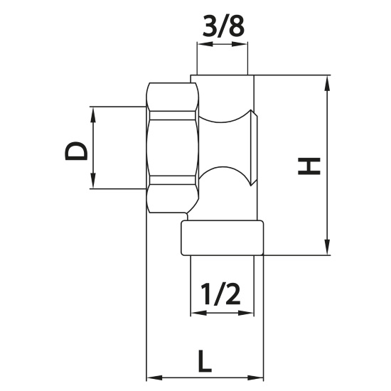 Scheda tecnica - Female plug for manifold with female outlets for discharge