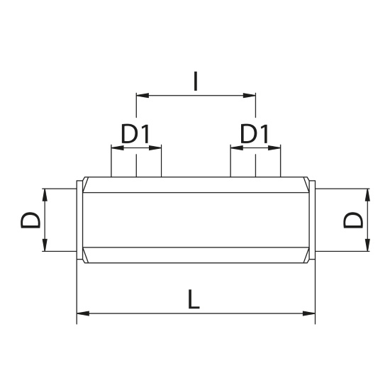 Scheda tecnica - Brass bar manifold with 1/2 female outlets, interaxis 50mm