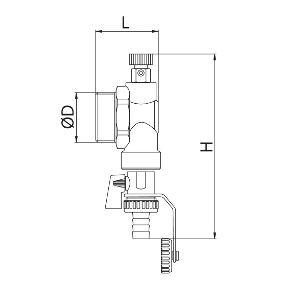 Scheda tecnica - Terminale con valvola sfogo manuale e valvola di scarico