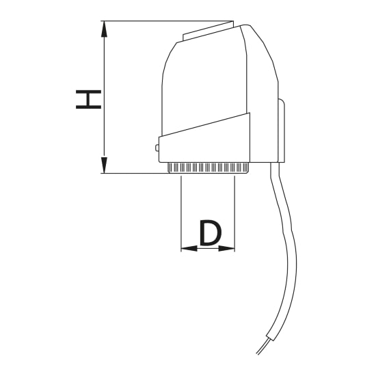 Scheda tecnica - Testa termoelettrica con micro-switch a 4 cavi