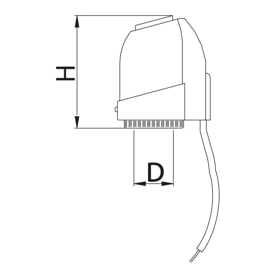 Scheda tecnica - Thermoelectric head with micro-switch and 4 power cables