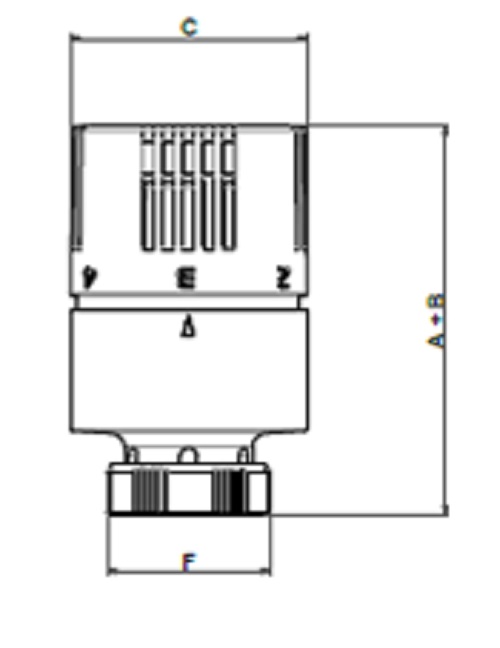 Scheda tecnica - Thermostatic head with liquid sensor