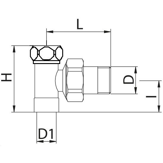 Scheda tecnica - Angle lockshield-valve solder connection