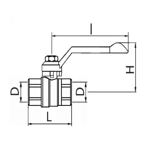 Scheda tecnica - Valvola a sfera PN30 FF maniglia a leva