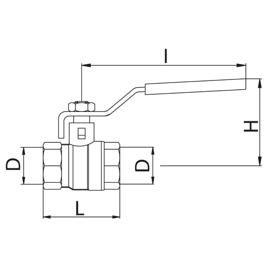 Scheda tecnica - FF gas ball valve with lever handle