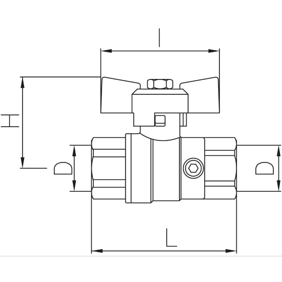 Scheda tecnica - Valvola a sfera FF con presa di pressione