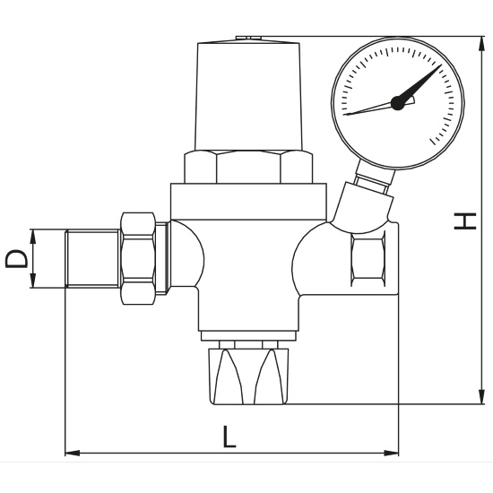 Scheda tecnica - Alimentatore automatico con manometro