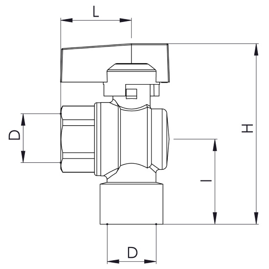 Scheda tecnica - FF angle ball valve