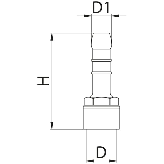 Scheda tecnica - Female hose union, UNI standard