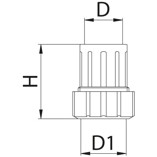 Scheda tecnica - Female straight pipe fitting quick connection