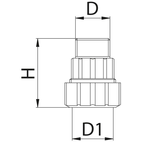 Scheda tecnica - Raccordo diritto maschio innesto rapido