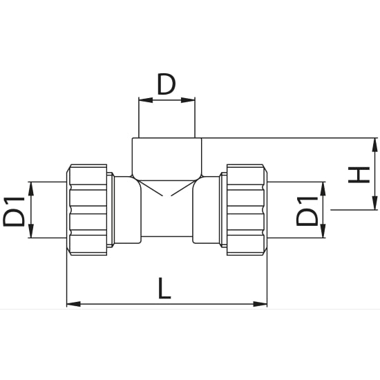 Scheda tecnica - Female T shaped pipe fitting quick connection