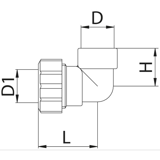 Scheda tecnica - Female curved pipe fitting quick connection