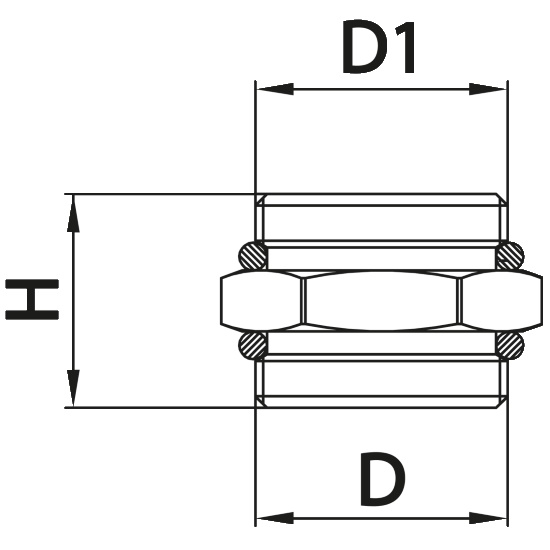 Scheda tecnica - Nipple with o-rings for fast connection