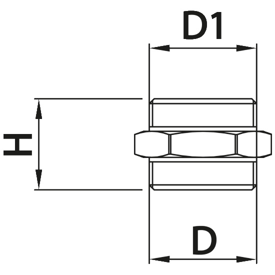 Scheda tecnica - Nipplo maschio-maschio Eurocono