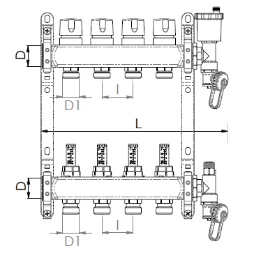 Scheda tecnica - FF manifolds therm. valves and flowmeters and discharge