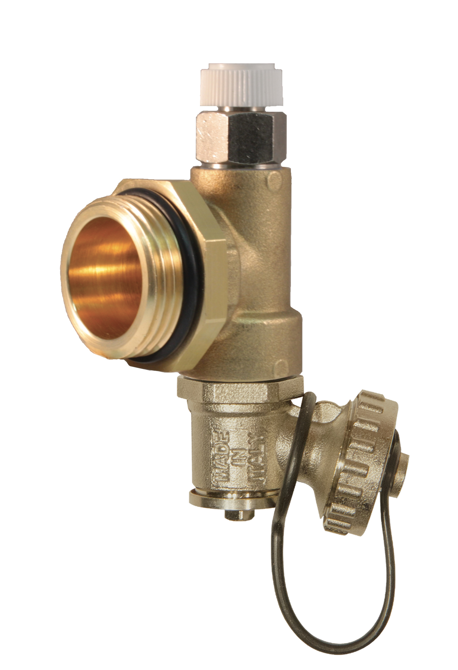 Terminal part with manual discharge valve and drain valve %>