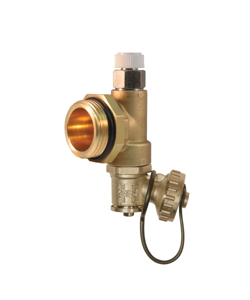 Terminal part with manual discharge valve and drain valve %>