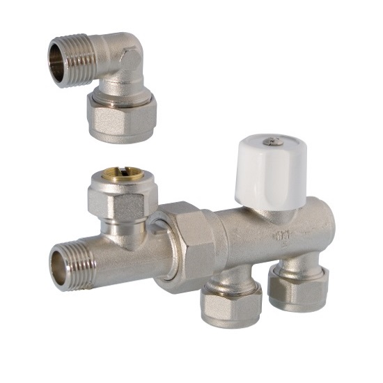 Manual valve for monotube system for panels radiators