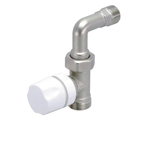 Straight thermostatisable valve and fitting for copper