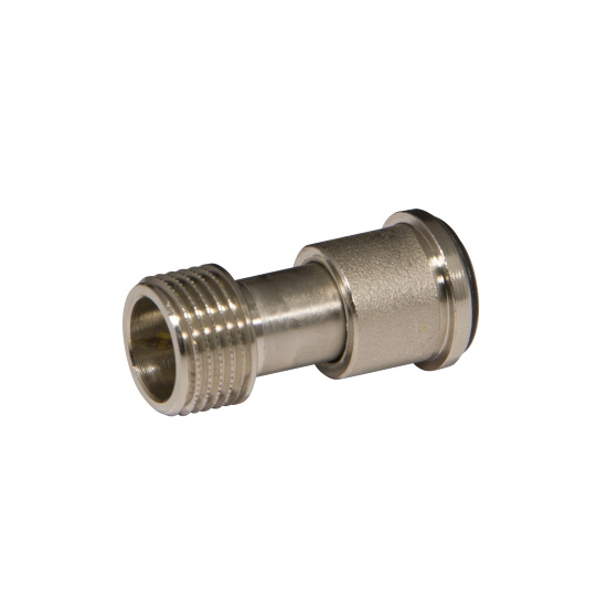 Telescopic tailpiece for radiator valve or lockshield