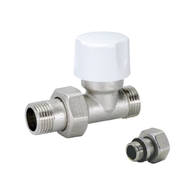 Straight thermostatic radiator valve copper pipe