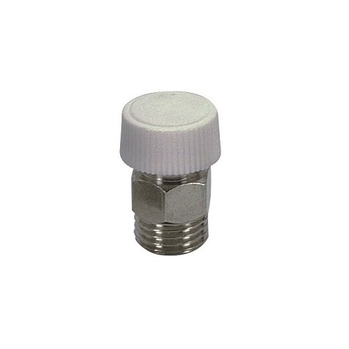 Air discharge valve with plastic handle