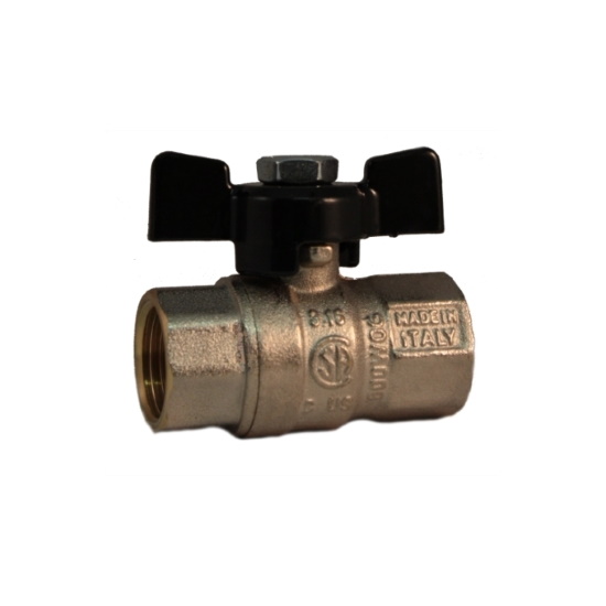 FF ball valve PN30 with butterfly handle