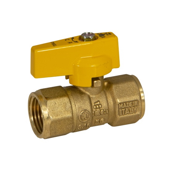 Valvola gas NPT FF con levetta in alluminio %>