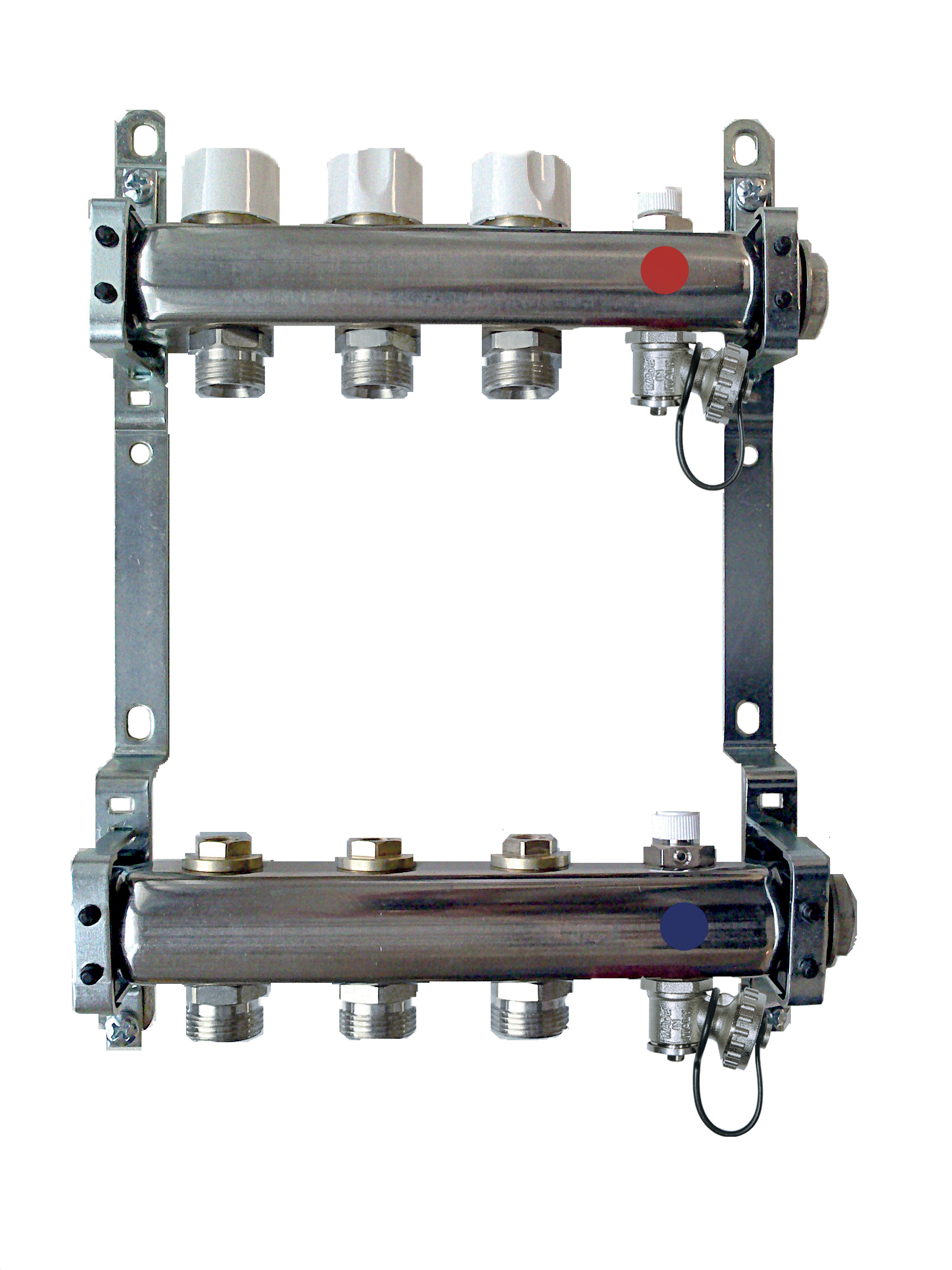 FF manifolds therm. valves and lockshield, man. discharge %>